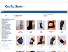 Tablet Screenshot of cho-pat-store.com